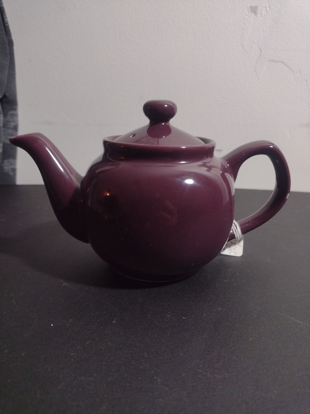 Plum Ceramic Teapot with Lid - Unbranded